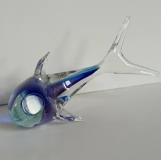 Delfino vintage Murano Sommerso Vetro Artistico