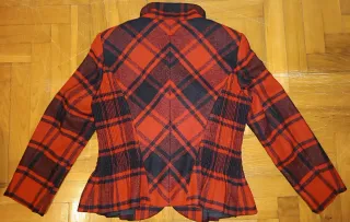 Chaqueta de lana a cuadros Talla M