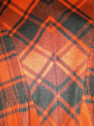 Chaqueta de lana a cuadros Talla M