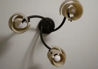 Lámpara de techo forja 3 luces