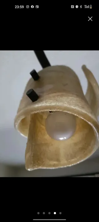 Lámpara de techo forja 3 luces