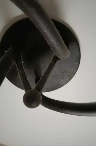 Lámpara de techo forja 3 luces