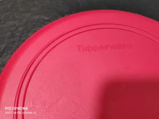 Tupperware Galletero Rojo Dorado