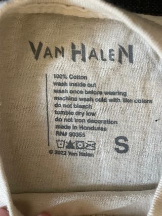 Camiseta Van Halen 1979 Tour Talla S