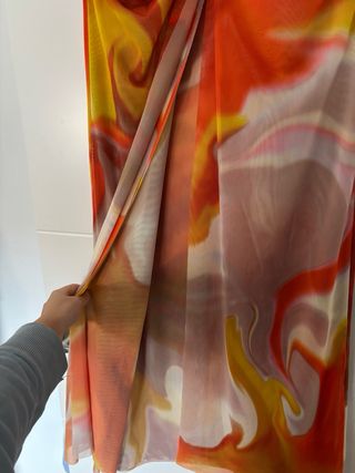 Falda Zara Estampado Multicolor