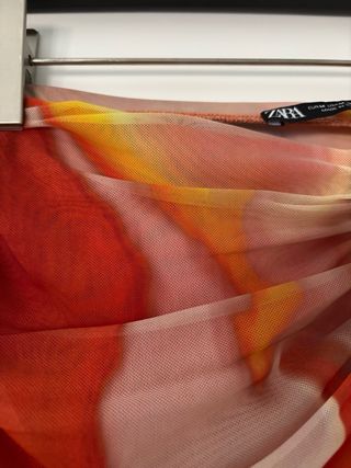 Falda Zara Estampado Multicolor