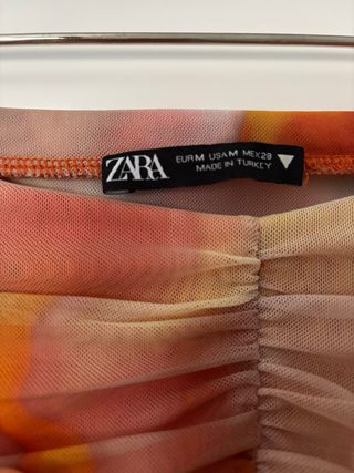 Falda Zara Estampado Multicolor