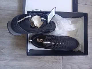 EA7 Emporio Armani Zapatillas Negras y Grises