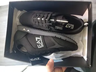 EA7 Emporio Armani Zapatillas Negras y Grises