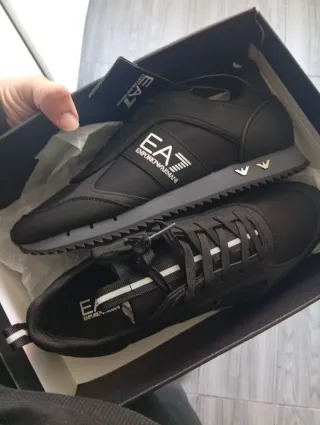 EA7 Emporio Armani Zapatillas Negras y Grises