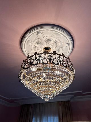 Lámpara de techo de cristal. Acepto ofertas.