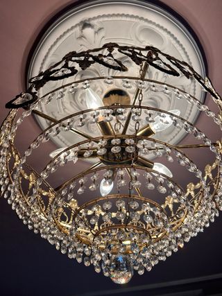 Lámpara de techo de cristal. Acepto ofertas.