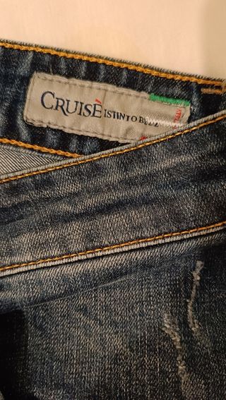 Cruisè Jeans Slim Blu Uomo-Donna 32 USA