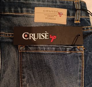 Cruisè Jeans Slim Blu Uomo-Donna 32 USA