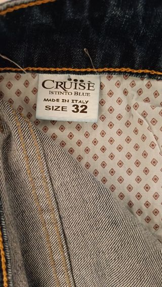 Cruisè Jeans Slim Blu Uomo-Donna 32 USA