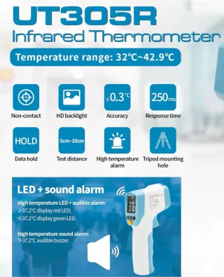 Termómetro Infrarrojo UT305R