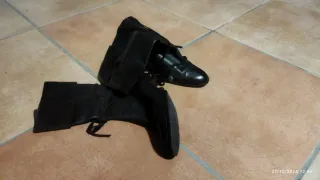 Botines de vestir negros y marrones de piel