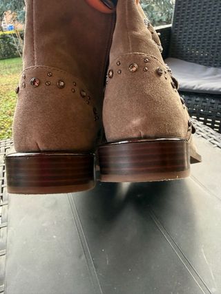 Stivaletti Alma en Pena Beige Camoscio