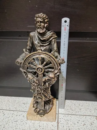 Escultura Bronce Marinero Timón
