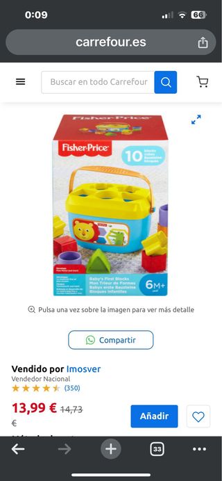 Fisher-Price Bloques para Bebés 10 Piezas