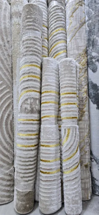 Alfombra turca de terciopelo y tela