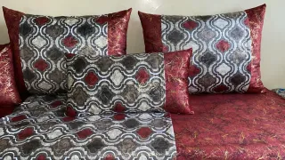 Fundas Salón Marroquí Oro y Rojo