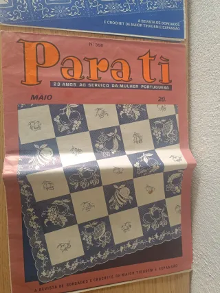2 Revistas antigas Para Ti - Bordados e Crochet