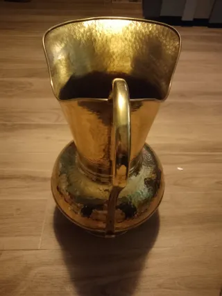 Anfora vintage ottone lucido