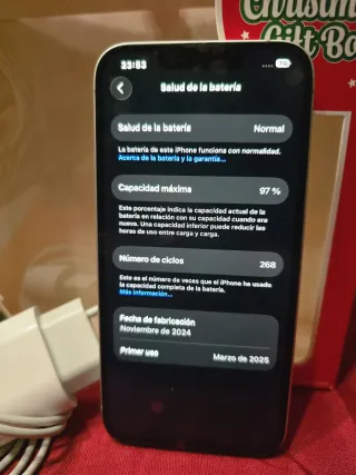 iPhone 16e 128GB Azul Como Nuevo