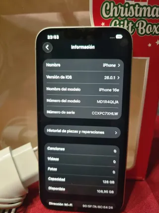 iPhone 16e 128GB Azul Como Nuevo