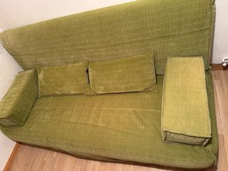 Sofá Cama Ikea Verde Tela