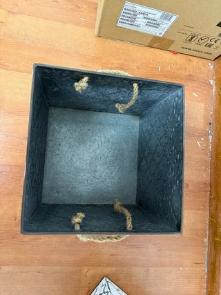 Pack 2 cestas metalicas decorativas