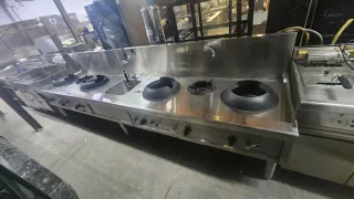 Cocina Industrial Wok Acero Inoxidable