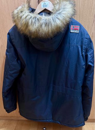 Parka Geographical Norway Talla 16 Azul Marino