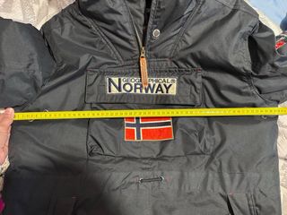 Parka Geographical Norway Talla 16 Azul Marino