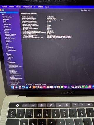 MacBook Pro 13 Plata, táctil