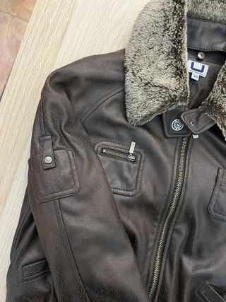 Chaqueta Adolfo Dominguez Cuero Marrón Talla M