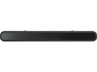 Barra de sonido y subwoofer negro