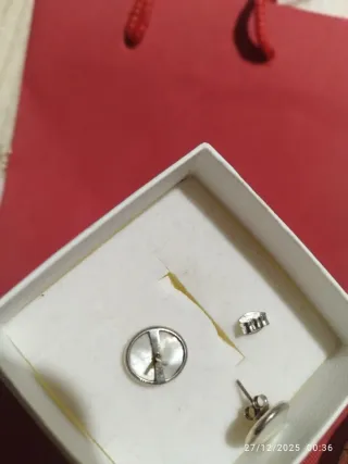 PENDIENTES TOUS Oso Plata y Nácar