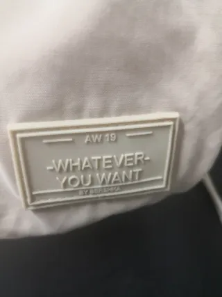 Plumífero Bershka beige talla s