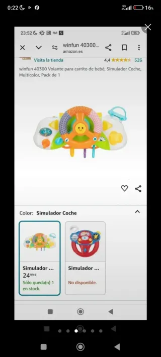 Volante de carrito para bebé más regalo