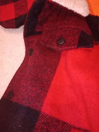 Cazadora borreguito cuadros 5/6 años