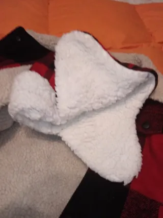 Cazadora borreguito cuadros 5/6 años