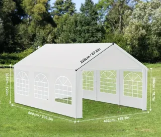 Carpa 6x4m Blanca Nueva
