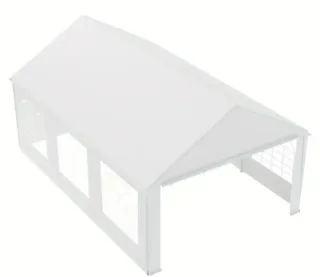 Carpa 6x4m Blanca Nueva