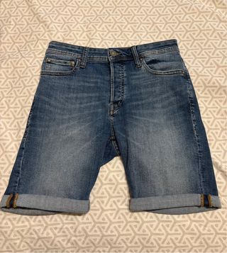 Vaqueros cortos Jack & Jones azules
