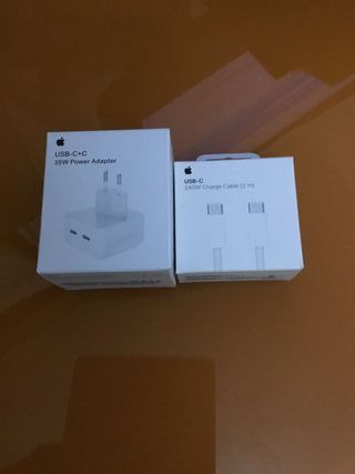 Apple Cargador USB-C 35W y Cable USB-C 2m 240W