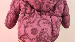 Abrigo Versace Niña Rosa/Morado