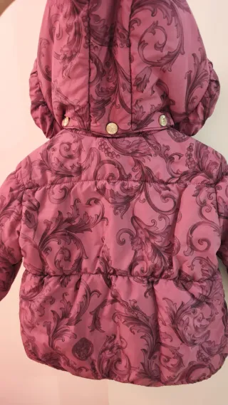 Abrigo Versace Niña Rosa/Morado