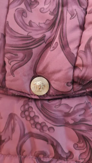 Abrigo Versace Niña Rosa/Morado